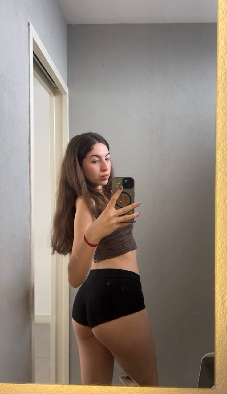 Amber in her underwear in Andorra la Vella