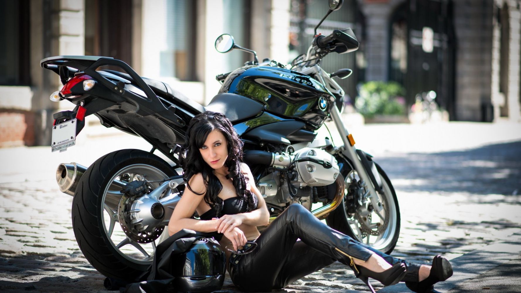 European women on bikes in Andorra la Vella