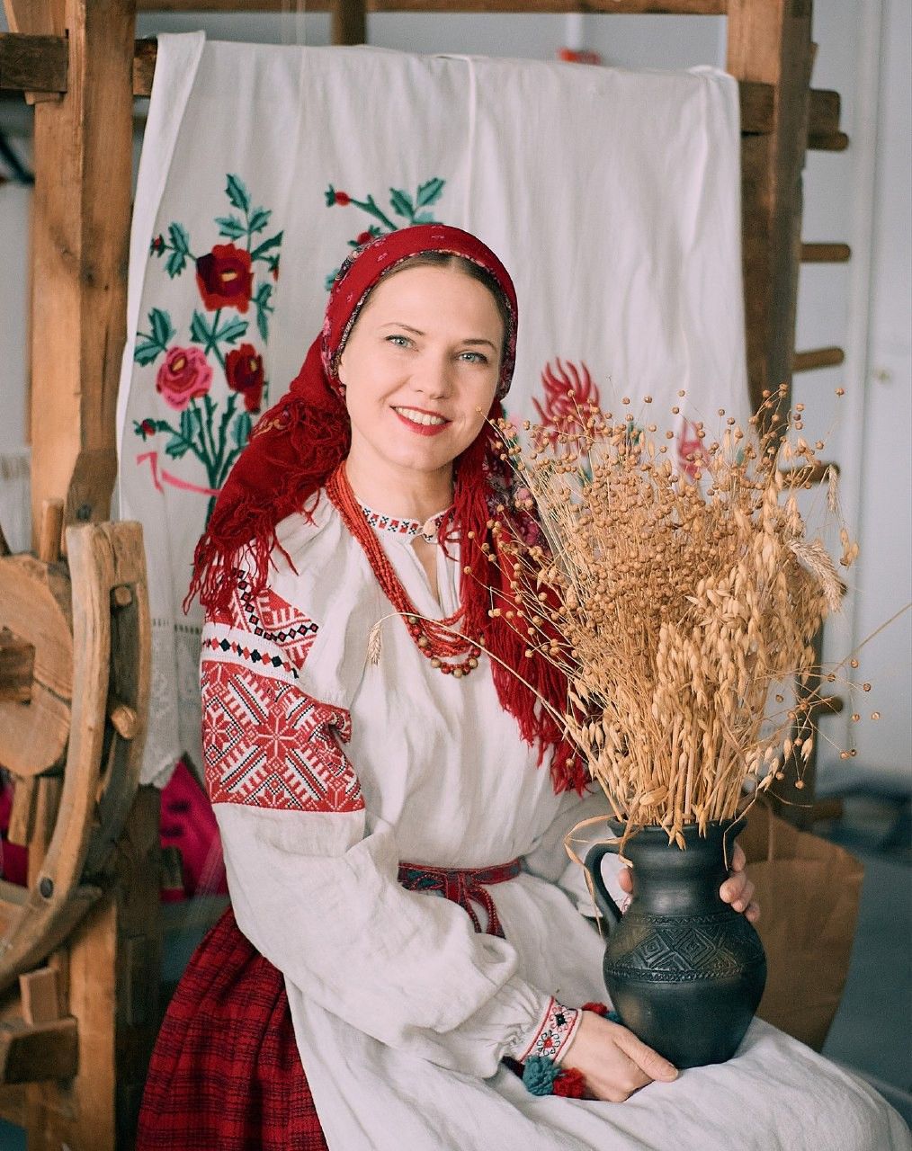Women in Slavic costumes in Andorra la Vella