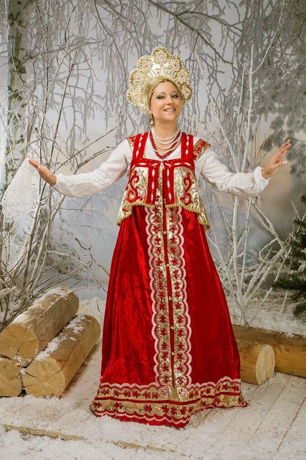 Girls in Slavic costumes in Andorra la Vella