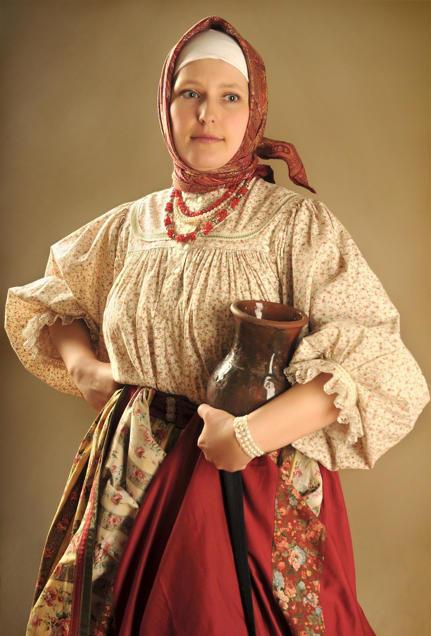 Girls in Slavic costumes in Andorra la Vella