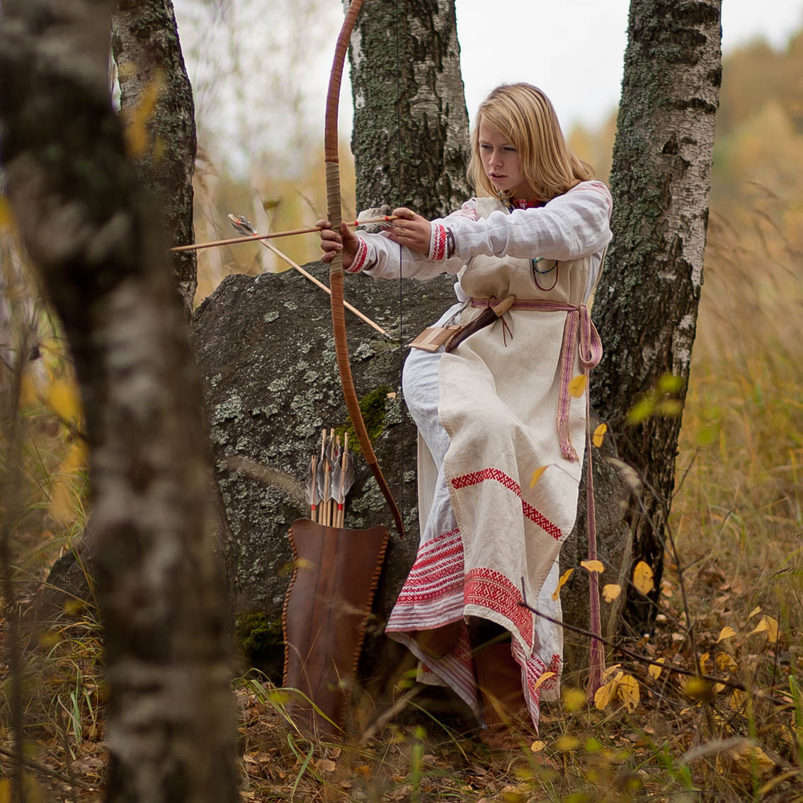 Sexy photo Girls in Slavic costumes in Andorra la Vella